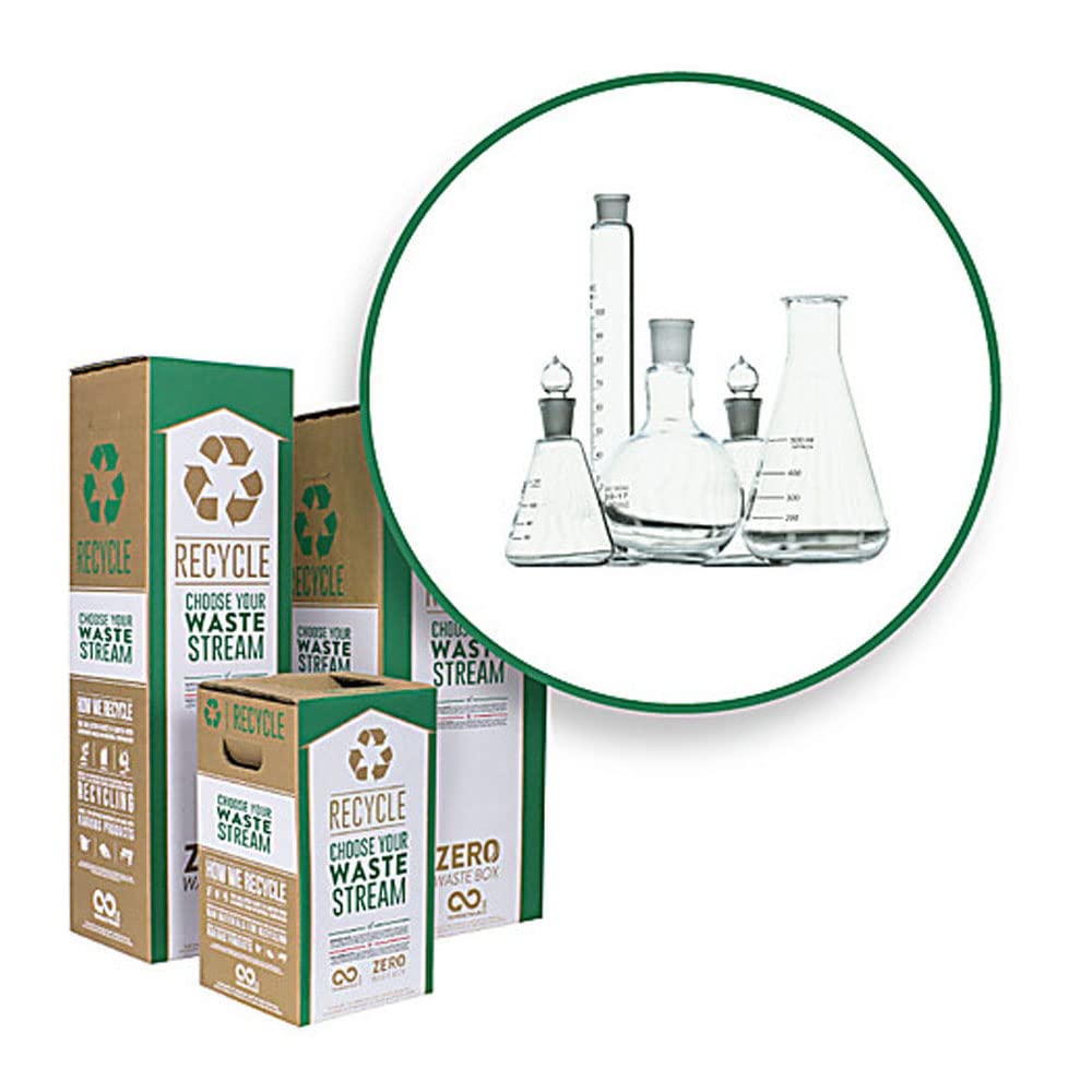 CS130-S Zero Waste Glassware Recycling Box - Small Eco-Friendly Container for Home, Office & Kitchen Waste Disposal