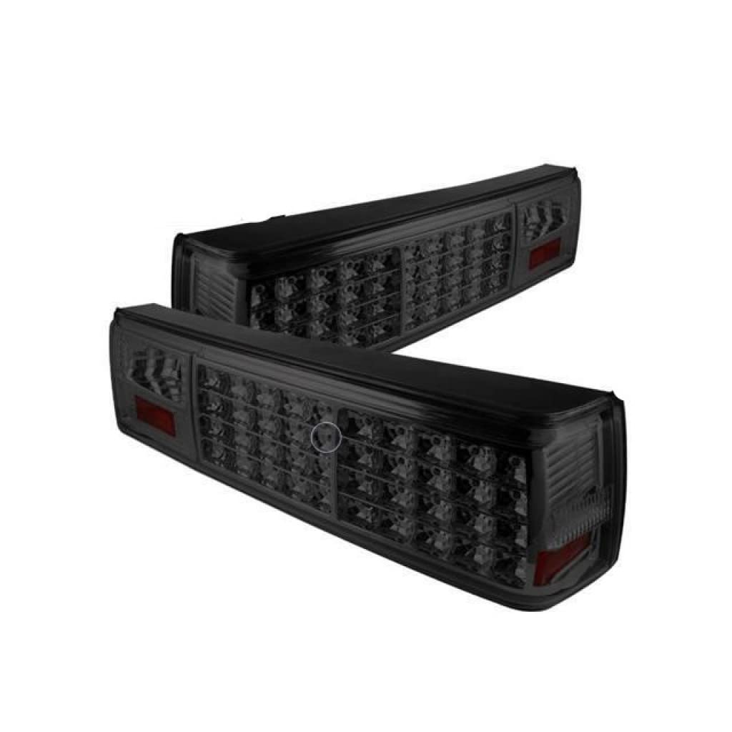 Spyder Xtune LED Smoke Tail Lights Pair for 1987-1993 Ford Mustang - 5013002 | High-Performance Lighting Upgrade for Classic Mustang Restoration & Night Driving