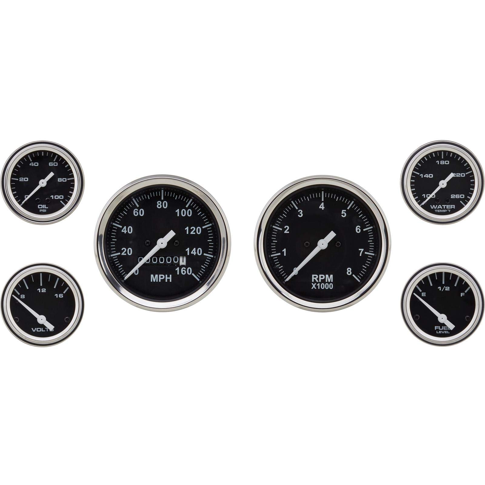 6-Gauge Vehicle Instrument Kit - 3-3/8