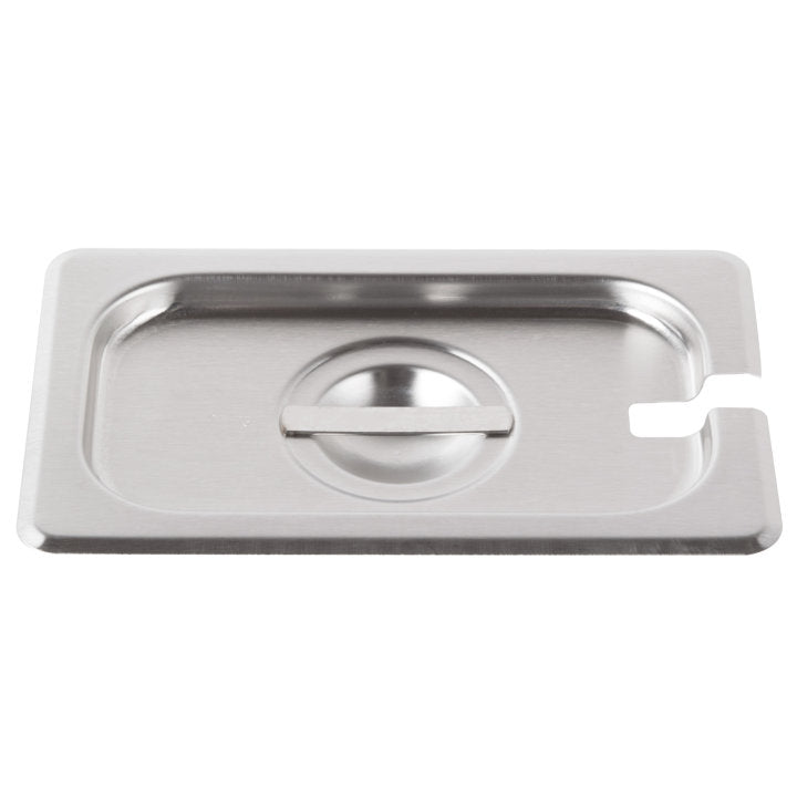 Vollrath Super Pan V 1/9 Size Slotted Steam Table Cover - Premium Stainless Steel Food Pan Lid for Commercial Kitchens, Buffets & Catering Services