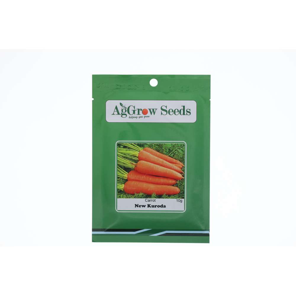 Premium AgGrow Kuroda Carrot Seeds - 10g Pack | Non-GMO, High Germination Rate | Perfect for Home Gardening, Organic Farming & Healthy Snacks