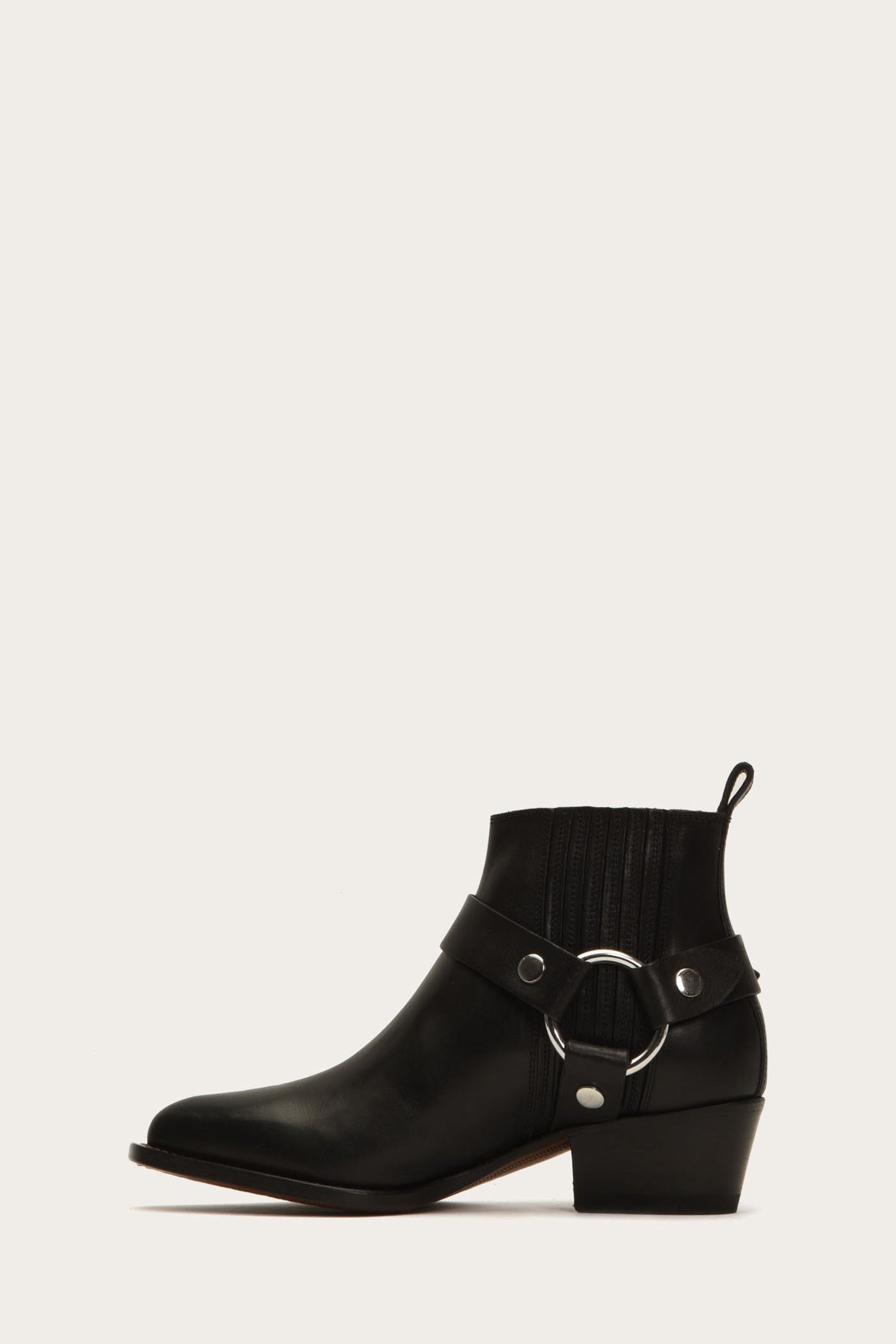 Vintage Modern Harness Chelsea Boots - Eco-Friendly Pre-Loved Leather Ankle Boots for Women | Perfect for Casual Outfits, Fall Fashion & Sustainable Wardrobe