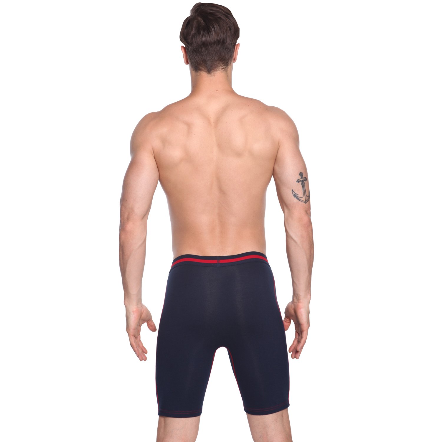 **Azuki Men's Long Leg Boxer Briefs - Soft & Breathable Underwear for All-Day Comfort - Perfect for Workout, Lounge & Daily Wear**