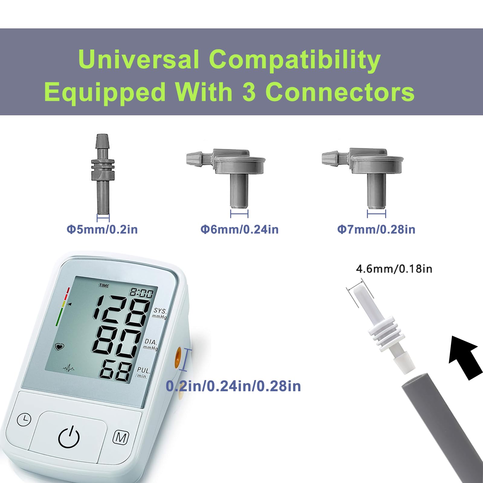 Omron BP Monitor Replacement XL Cuff 22-52cm - Adjustable Extra Large Blood Pressure Cuff with 4 Universal Interfaces | Compatible with Omron Blood Pressure Monitors | Ideal for Big Arms & Home Health Monitoring
