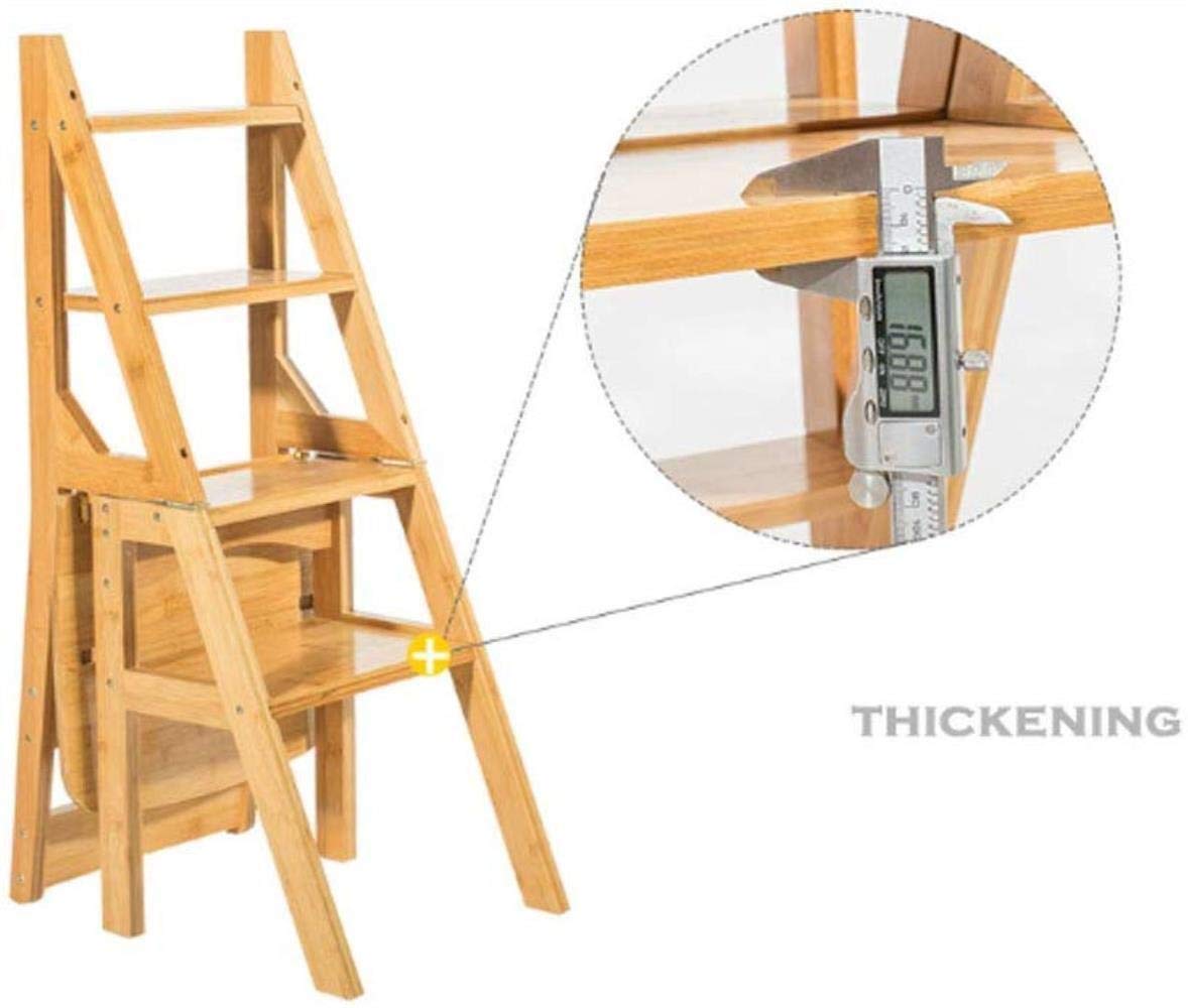 Multi-Purpose Foldable Step Stool for Home - Dual Use Ladder Stool with Storage Shelf, Non-Slip Indoor Climbing Step Stool - Perfect for Kitchen, Bathroom, Kids Room & Home Organization