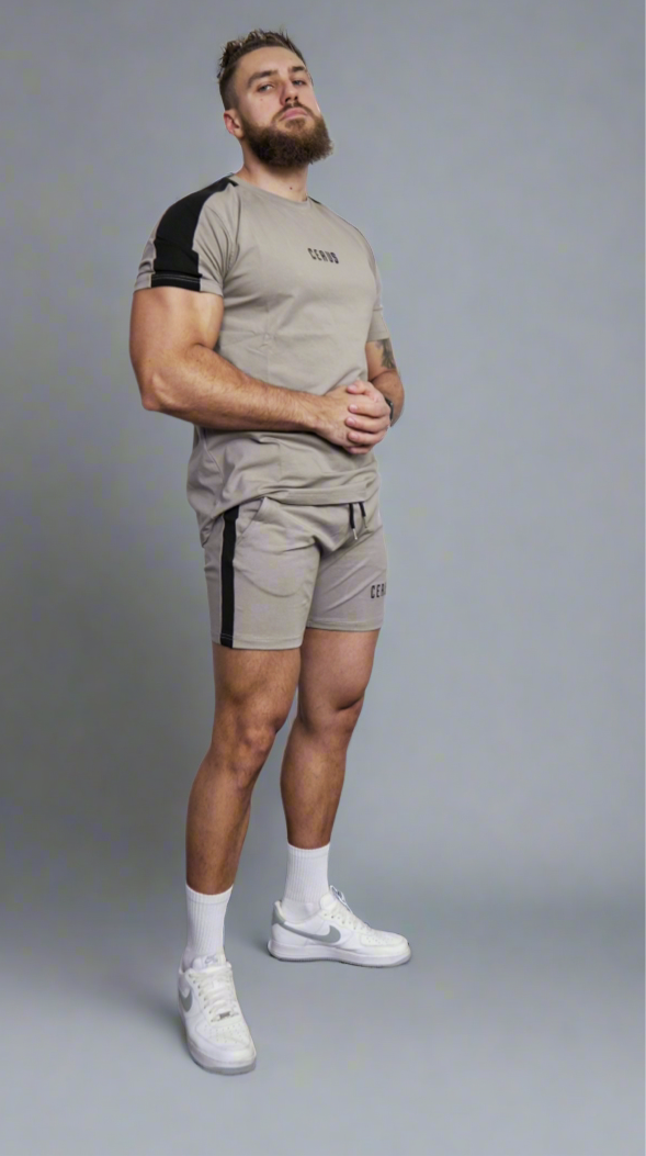 Cerus Biscuit Alexander Shorts - Comfortable Men's Casual Shorts for Summer, Gym & Outdoor Activities | Breathable & Lightweight Fabric