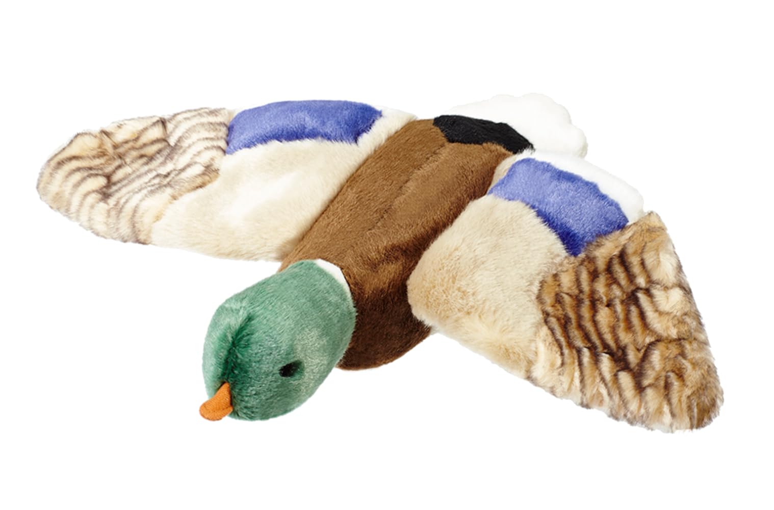 Fluff & Tuff Wally Mallard Dog Toy - Durable Plush Duck Chew Toy for Medium & Large Dogs - Perfect for Fetch, Tug of War & Cuddling