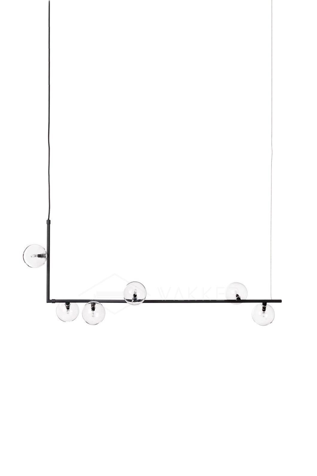 Air 73 Modern Glass Pendant Light - Elegant Hanging Chandelier for Dining Room, Kitchen Island & Living Room Decor