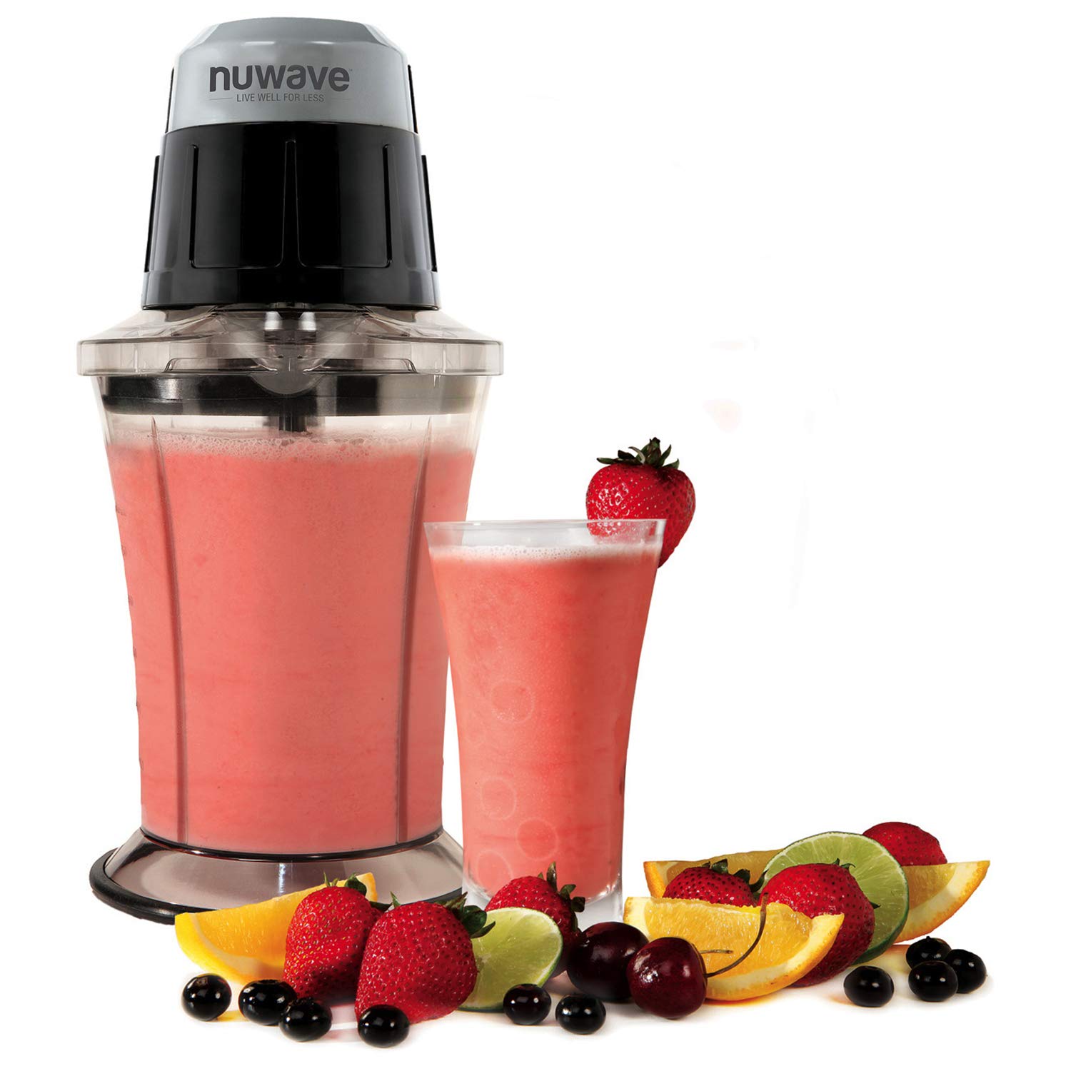 NuWave Party Mixer 48oz 400W BPA-Free Blender - Perfect for Smoothies, Shakes, Cocktails & Party Drinks