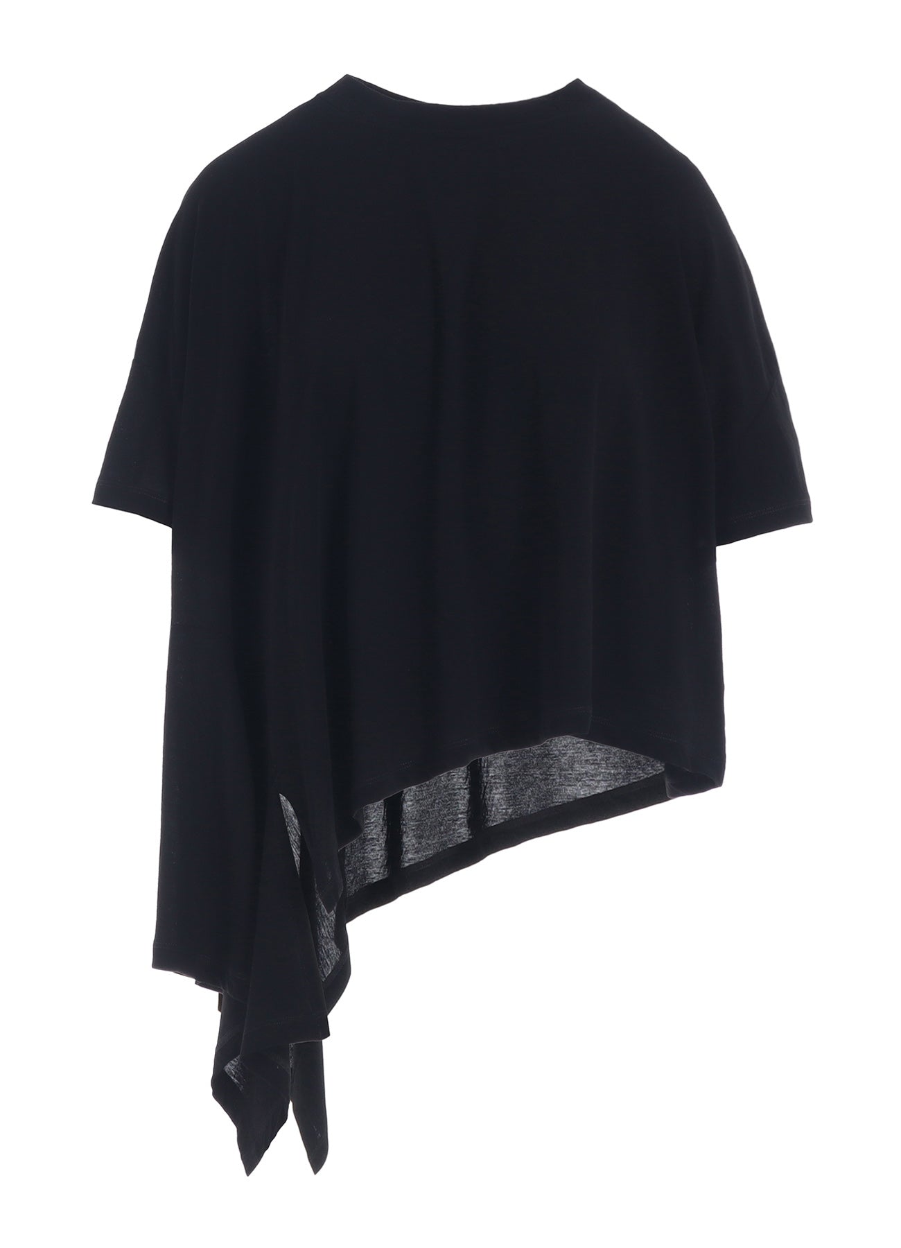 Soft Cotton Jersey Asymmetric Cropped T-Shirt for Women - Trendy Casual & Streetwear Fashion - Perfect for Everyday Wear, Layering, and Summer Outfits