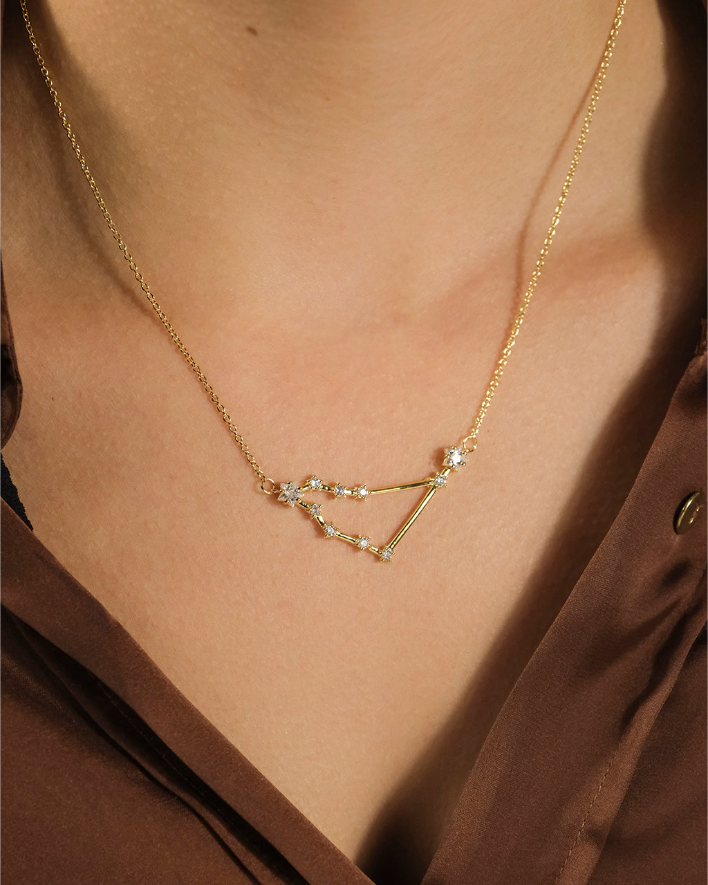 Elegant Constellation Statement Necklace - Zodiac Star Pendant for Women - Perfect for Parties, Date Nights & Gifts