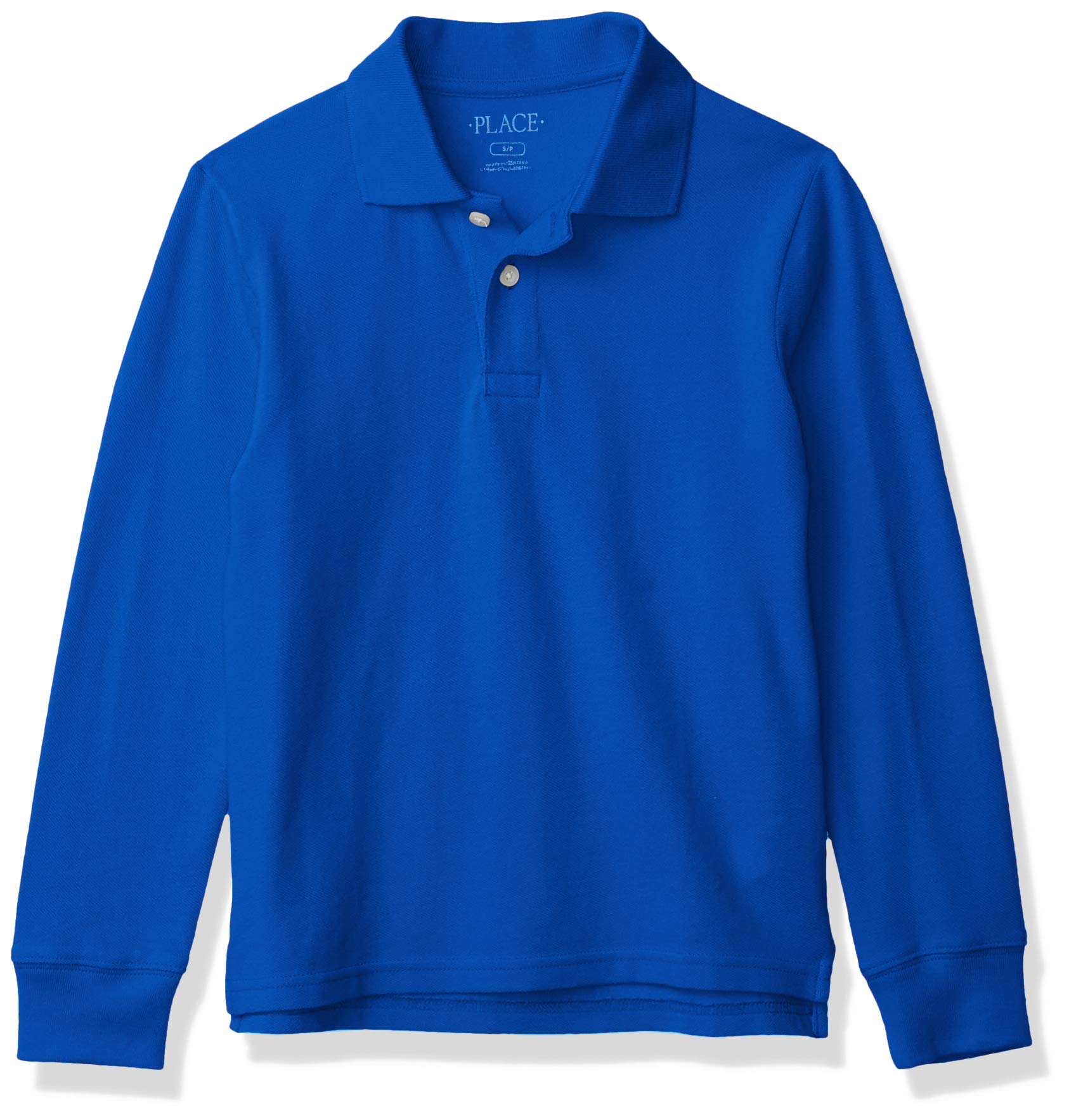The Children's Place Boys' Long Sleeve Pique Polo Shirt - Comfortable Cotton School Uniform & Casual Wear for Kids