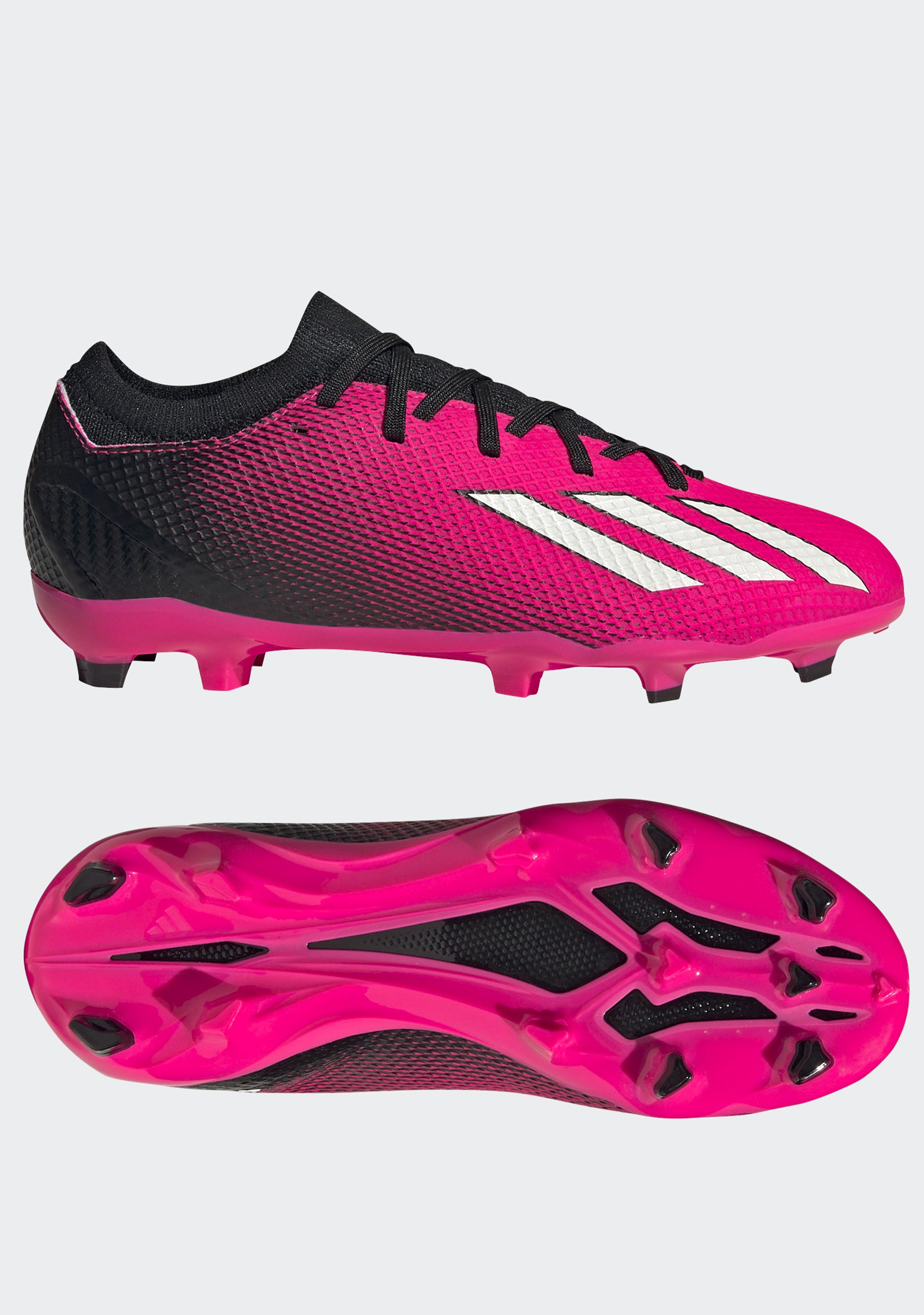 Adidas Junior X Speedportal.3 FG Soccer Cleats for Kids - Lightweight Football Shoes for Youth Players - Perfect for Turf & Grass Fields - Ideal for Training & Matches