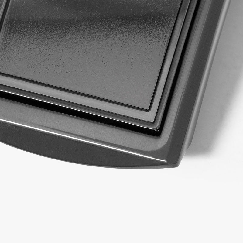 Premium Black Full Grain Leather Belt for Men - Custom Front Square Buckle - Durable & Stylish for Casual, Business & Formal Wear