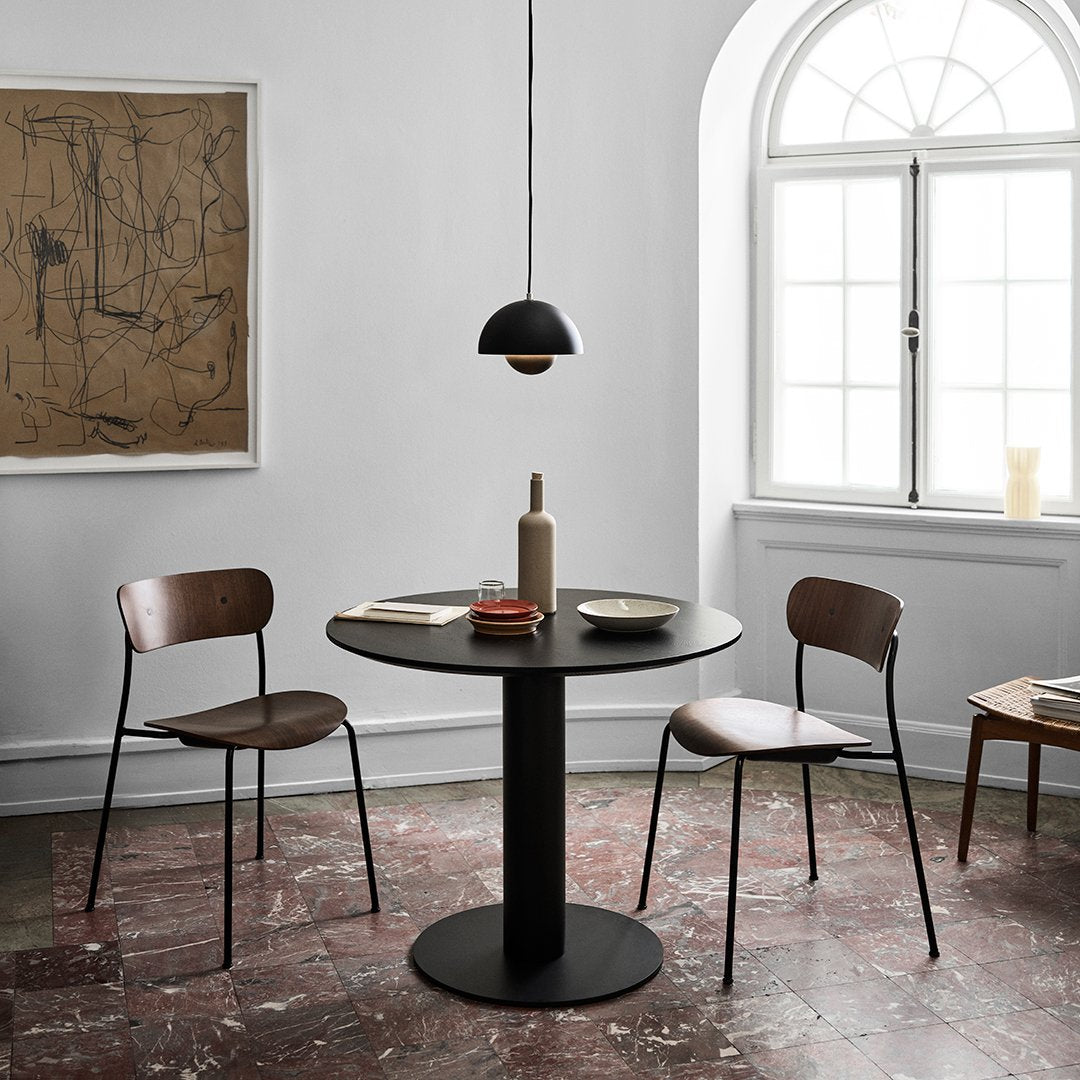 SK11 Modern Dining Table with Center Base - Perfect for Small Spaces, Apartments & Cozy Kitchens