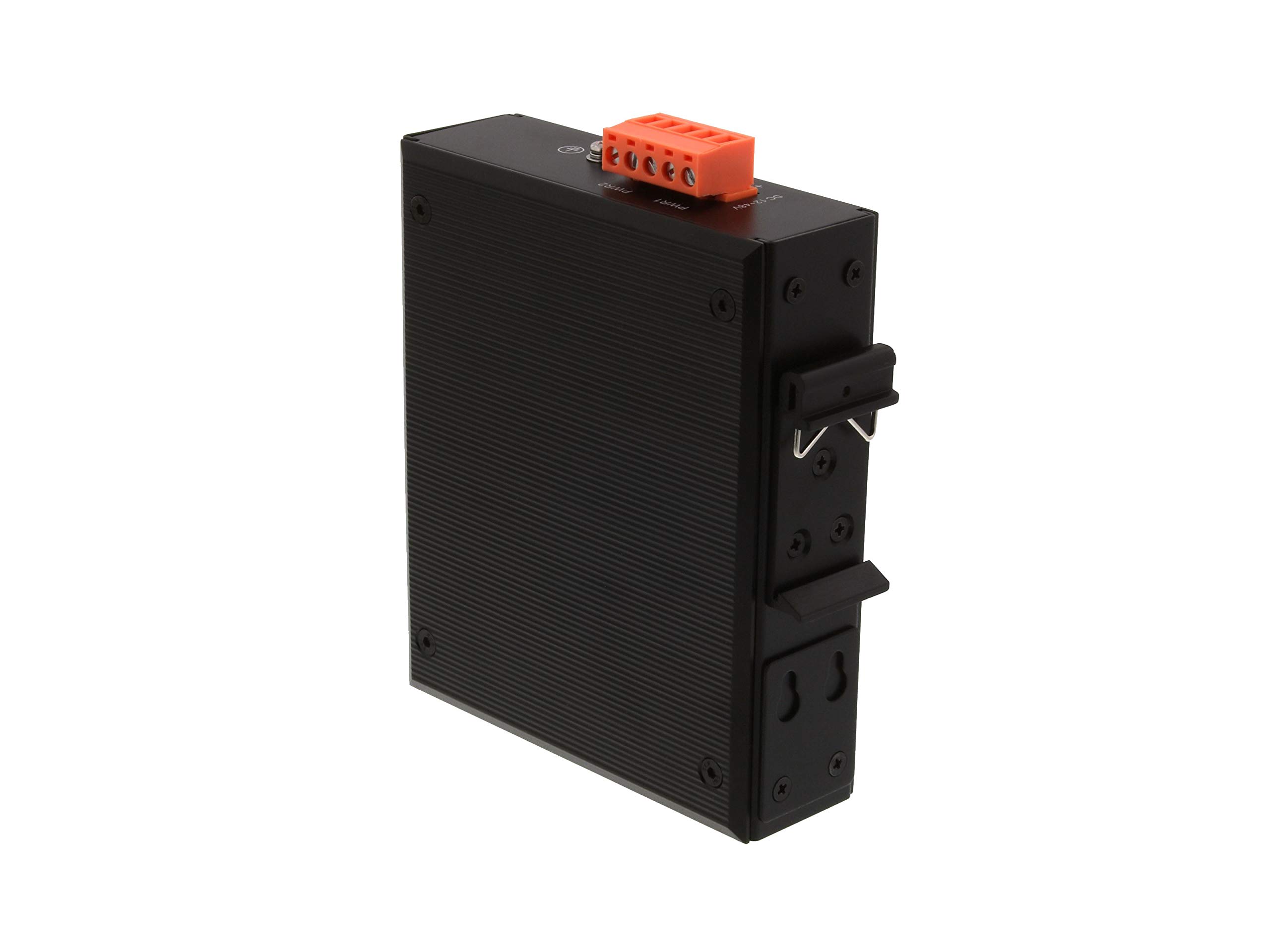 Networx Industrial Gigabit Ethernet Fiber Media Converter - 1000Base-LX Single Mode LC (20km, 1310nm, 4 Port) - High-Speed Network Conversion for Factory Automation & Data Centers