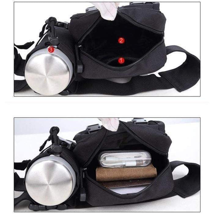 Military Tactical Hip Pack - Waterproof Outdoor Waist Bag for Camping, Hiking & Travel | Holds Water Bottle & Essentials | Perfect for Adventure, Sports & Daily Use