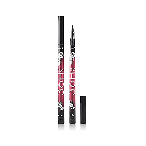 PDY FASHION Waterproof Eyeliner Pencil - Long Lasting Smudge Proof Black Liquid Liner (2 Pack) - Perfect for Day to Night Makeup, Parties & Special Occasions