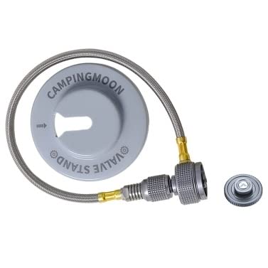 High-Quality MengK Gas Stove Adapter Hose with Secure Fastener Base - Perfect for Camping, Outdoor Cooking, Picnics & RV Trips | Durable Propane Hose for Portable Stoves & Grills