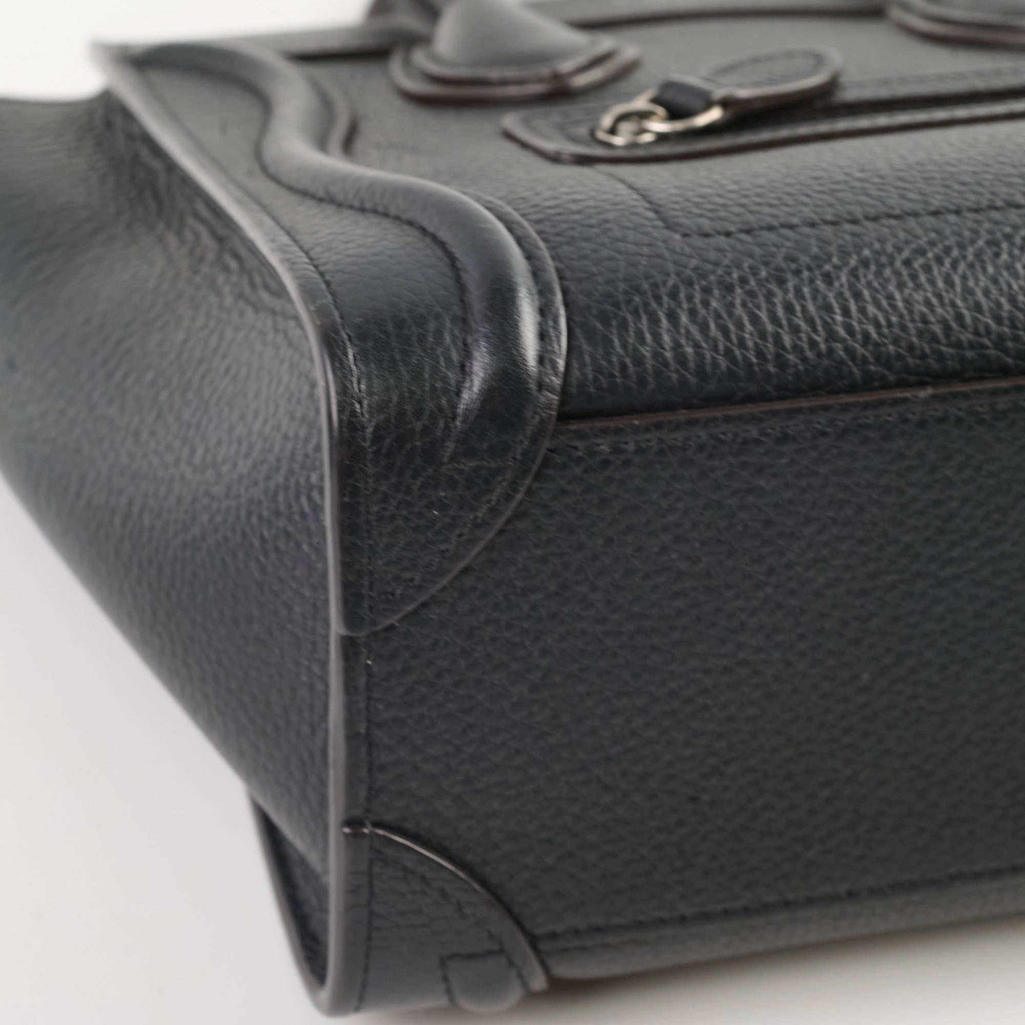 Celine Luggage Nano Black Leather Handbag - Stylish Crossbody Purse for Women | Perfect for Work, Travel & Everyday Use