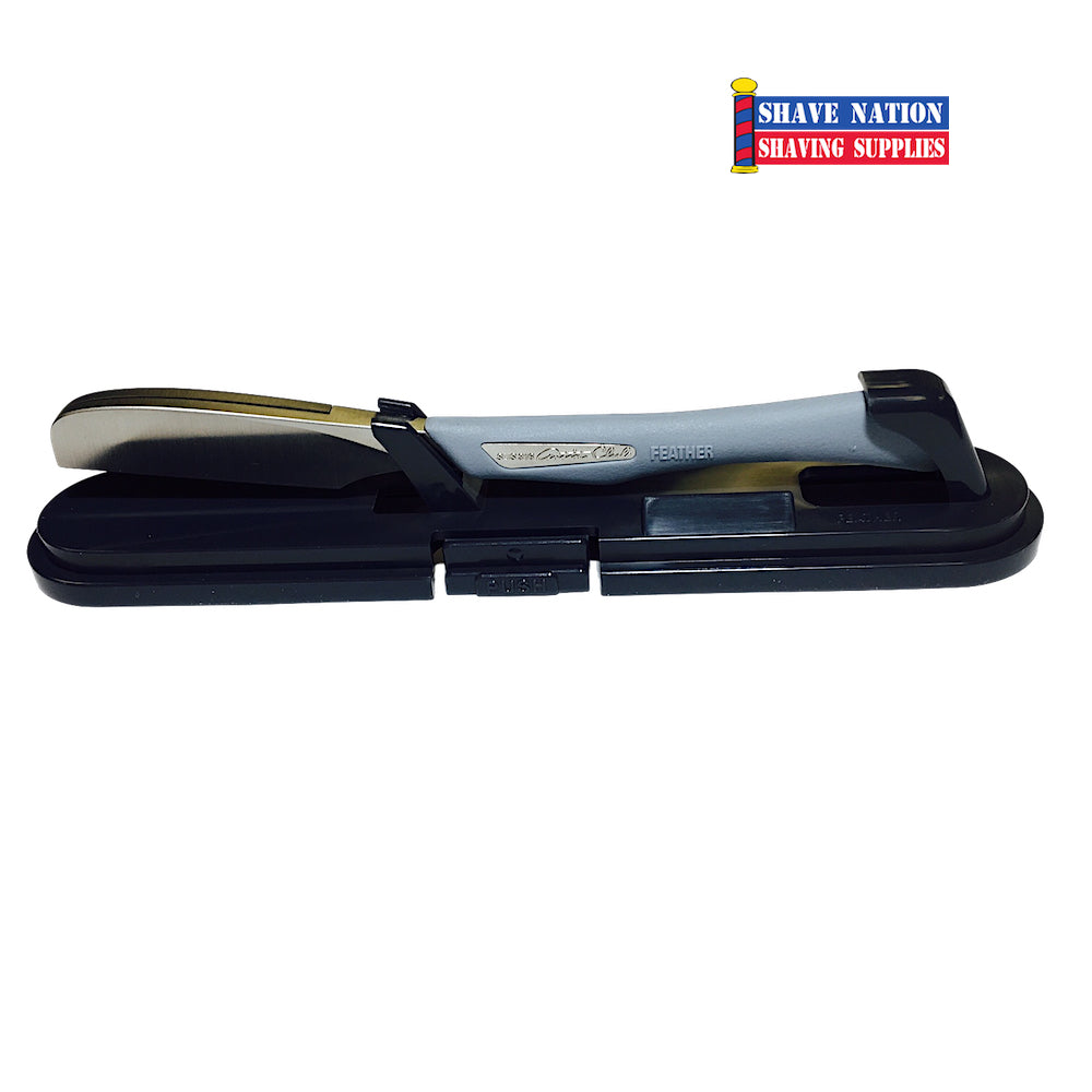 Feather DX Artist Club Japanese Razor - Professional Straight Edge Shaving Razor for Men - Perfect for Barbershop & Home Grooming