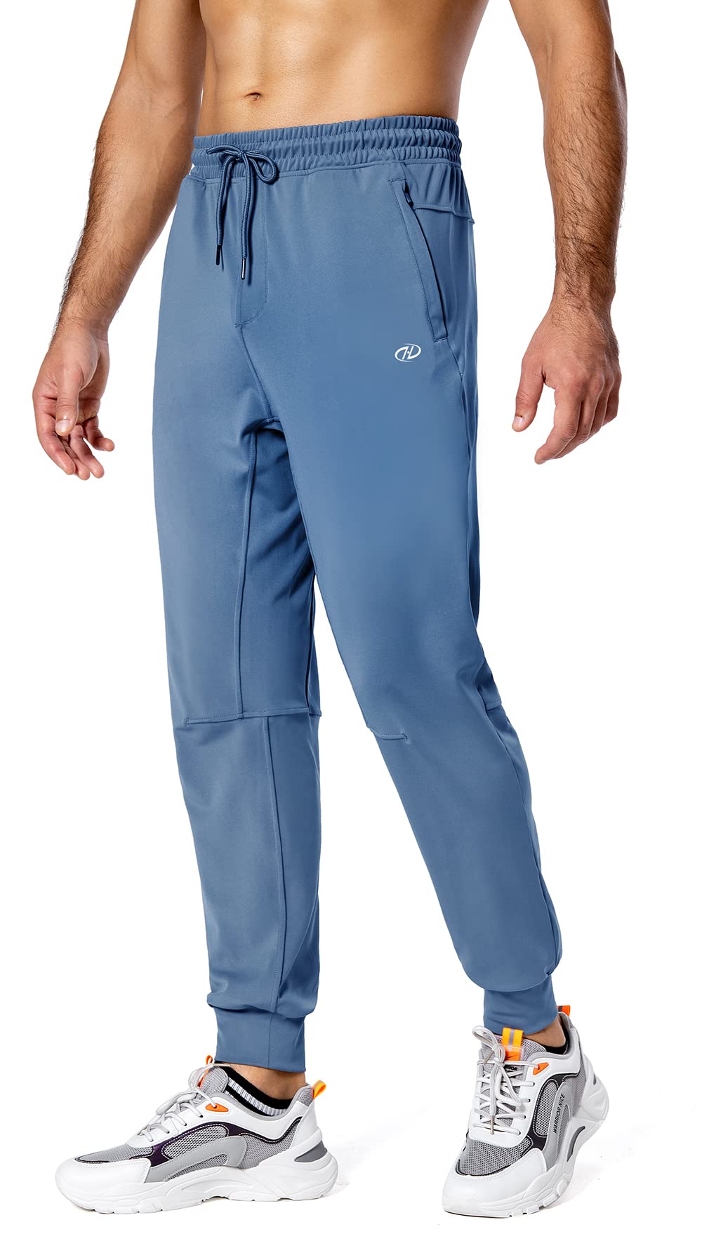 Men's Lightweight Sweatpants with Zipper Pockets - Tapered Joggers for Running, Workout & Training | Comfortable Athletic Track Pants for Gym, Lounge & Outdoor Activities