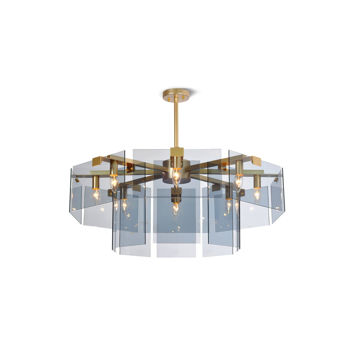 Gregory Chandelier - Elegant Crystal Ceiling Light Fixture for Dining Room & Living Room Decor | Perfect for Home, Wedding, Restaurant Lighting