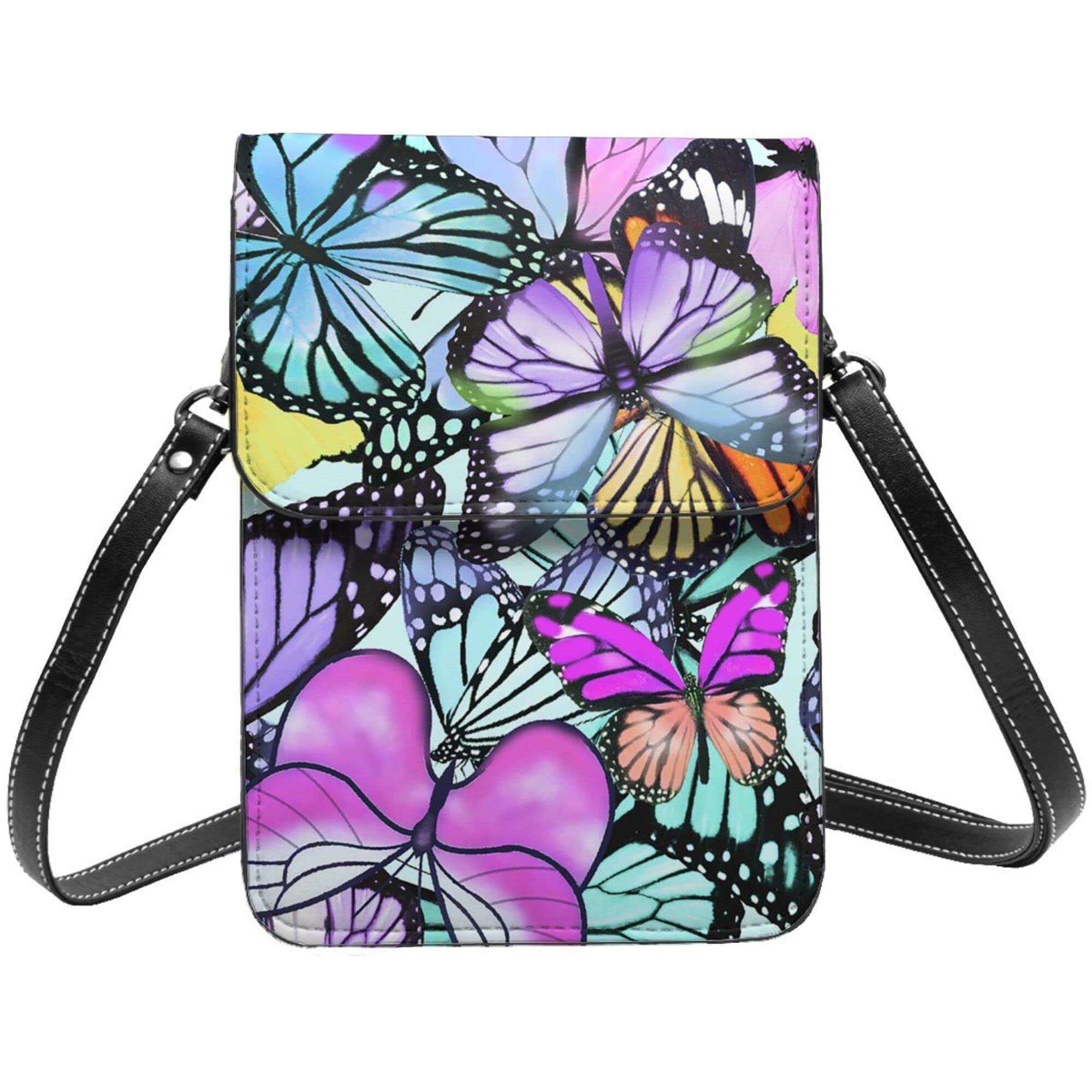 Women's Small Leather Crossbody Phone Purse - Lightweight Shoulder Bag & Wallet Holder - Perfect for Travel, Shopping, and Everyday Use