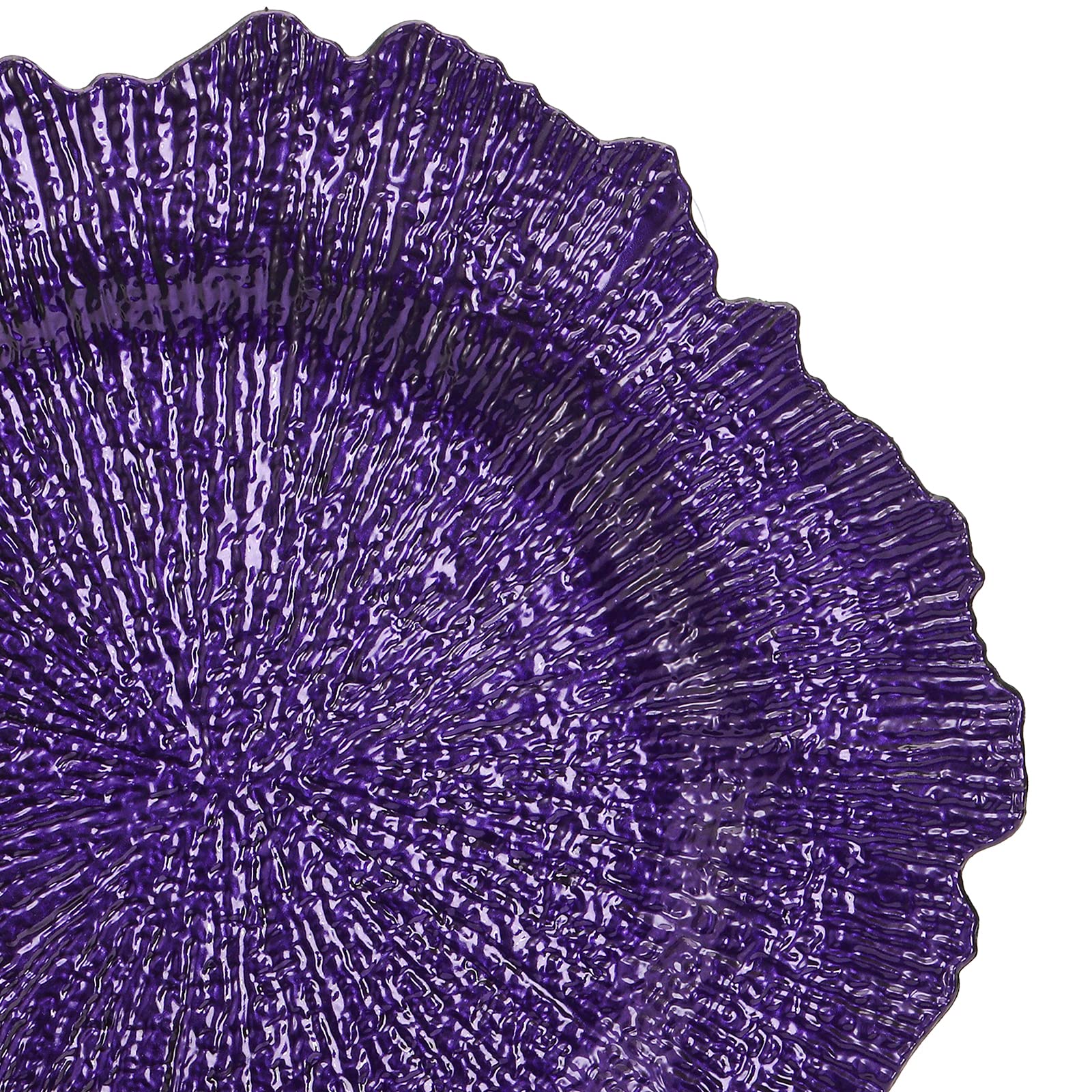 12 Pack Purple Charger Plates - 13