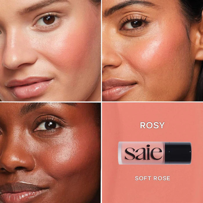 Saie Dew Blush Liquid - Blendable & Buildable Cheek Tint for Natural Flush | Perfect for Everyday Wear & Special Occasions
