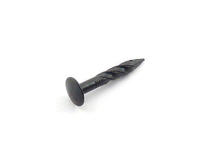 Black Screw Nails (16 Pack) - Heavy Duty Construction Fasteners for Woodworking, Framing, and DIY Projects