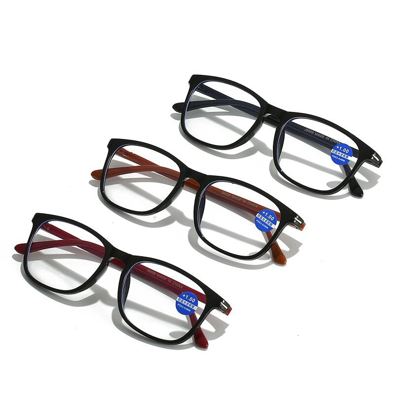 Blue Light Blocking Reading Glasses - HD Anti Glare Computer Glasses for Eye Strain Relief - Perfect for Office Work, Gaming & Screen Time