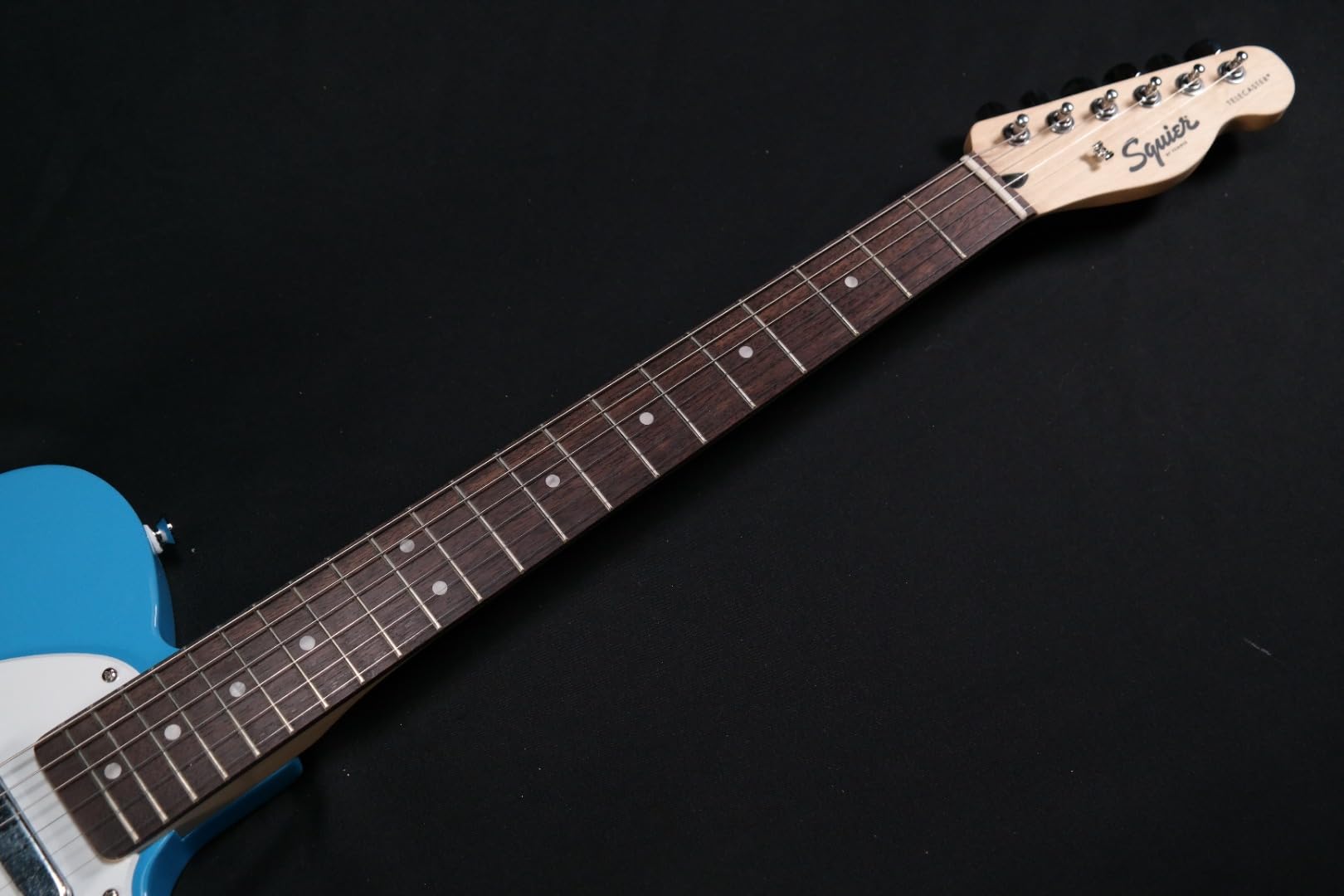 Squier 6 String Solid-Body Electric Guitar for Beginners - Right-Handed, Blue (0373450526) - Perfect for Rock, Blues & Home Practice