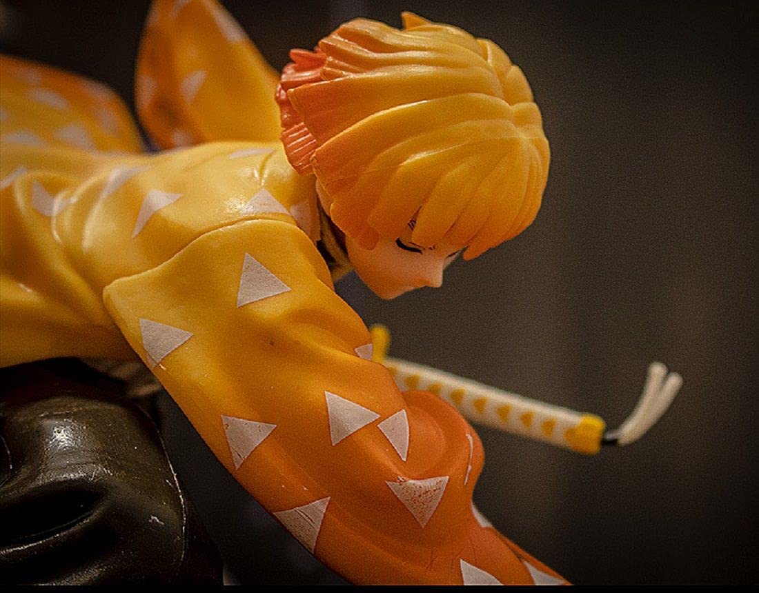 Demon Slayer Agatsuma Zenitsu Action Figure - Anime PVC Statue Collectible Toy Gift for Fans | Perfect for Display, Cosplay & Anime Collections