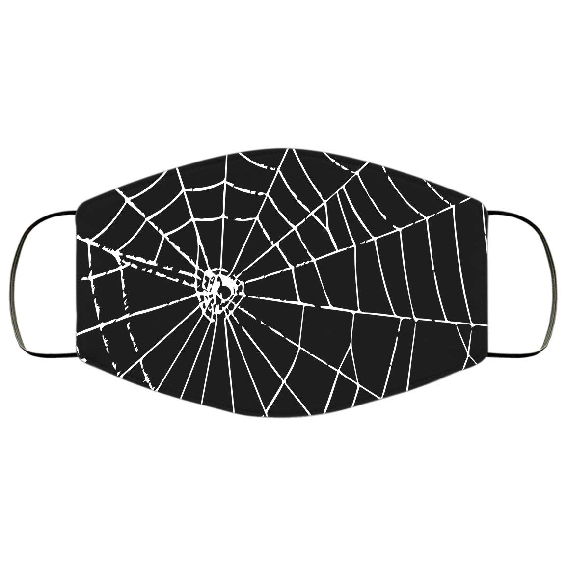 Spiderweb Face Mask - Halloween Spider Web Mask for Adults & Kids - Perfect for Costume Parties, Trick or Treating & Cosplay