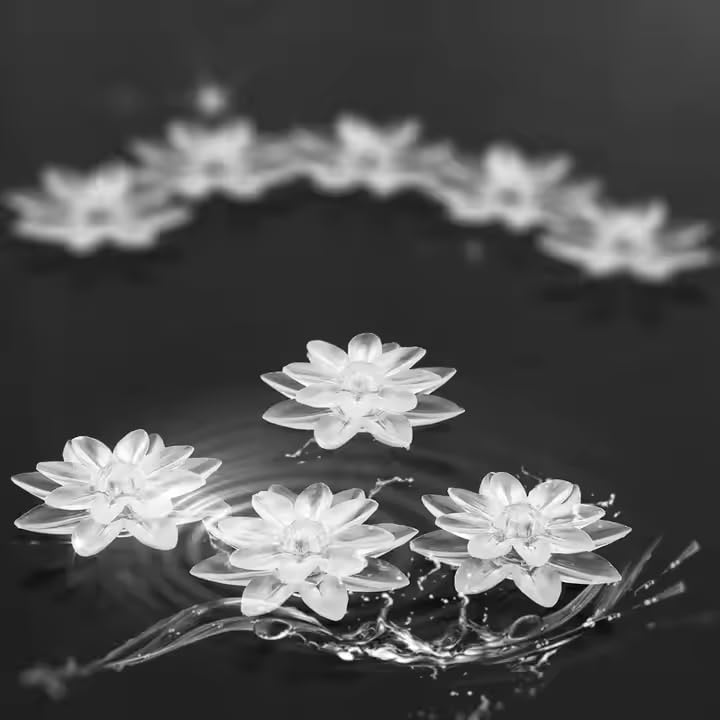 LIGHTSKART 20LED 4.5M String Lights - Waterproof Fairy Lights for Home, Diwali, Christmas Tree, Ganpati Festival, Wedding & Party Decorations (White Lotus Design) - Perfect for Indoor/Outdoor Use in Bedroom, Garden, Patio & Balcony