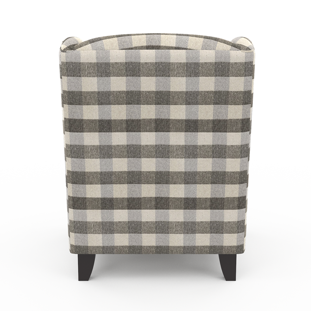 Brock Berber Accent Chair - Modern Upholstered Lounge Chair for Living Room, Bedroom & Office - Soft Textured Fabric with Sturdy Wooden Legs