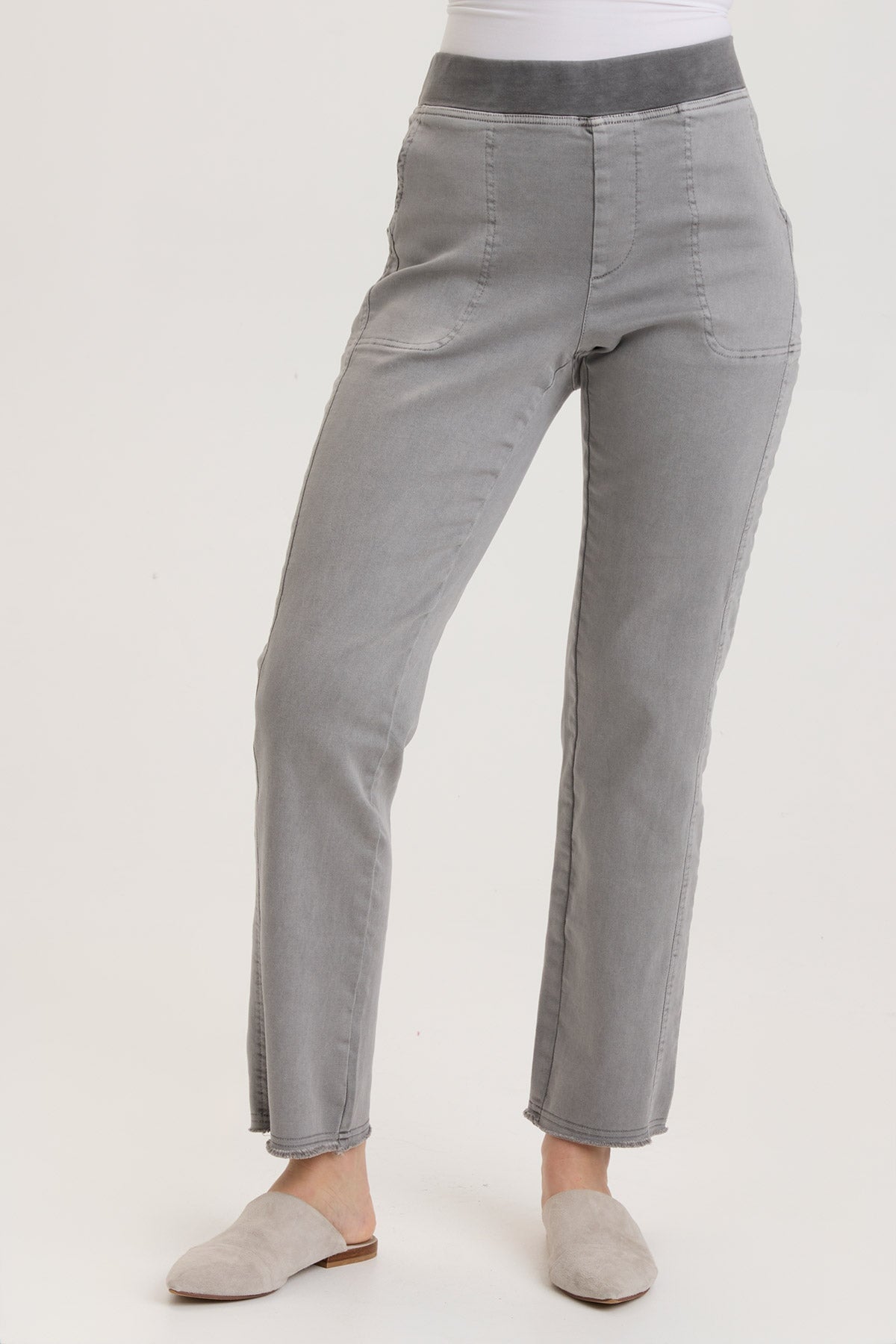 Oreun Slim Pant Smokehouse Pigment - Stylish & Comfortable Women's Trousers for Work, Office & Casual Wear
