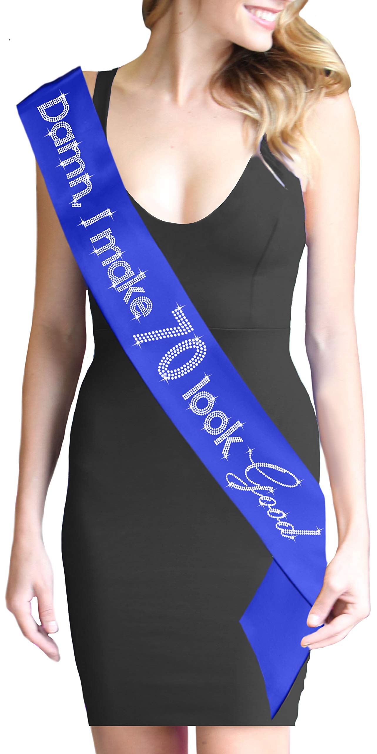 Rhinestone 70th Birthday Sash for Women - Sparkling Birthday Party Accessory - Perfect for Milestone Celebrations, Photo Shoots, and Special Events