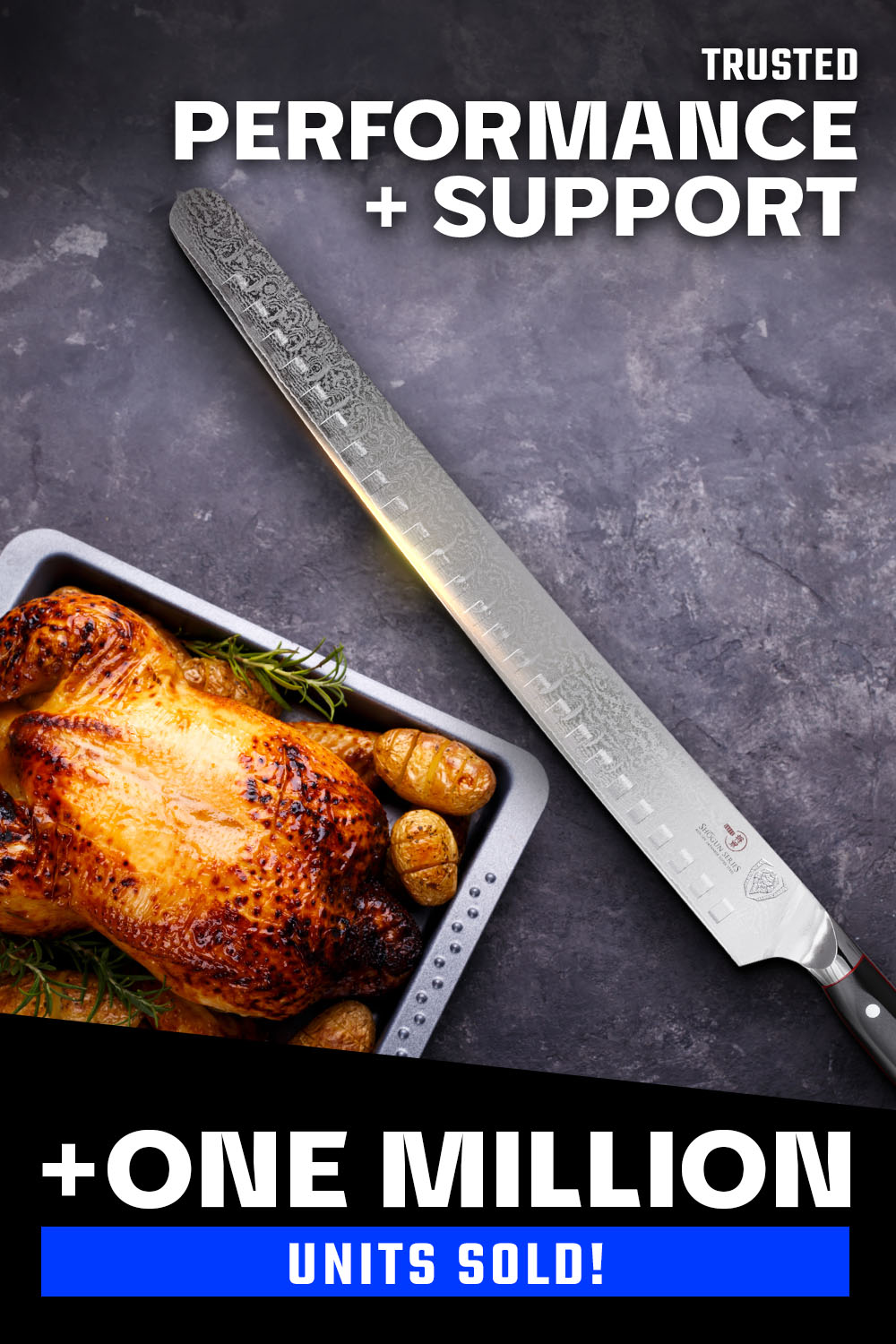 Dalstrong Shogun Series ELITE 14-inch Extra Long Slicing & Carving Knife - Professional Chef's Knife for Meat, Roasts & BBQ - Perfect for Home Kitchens & Commercial Use