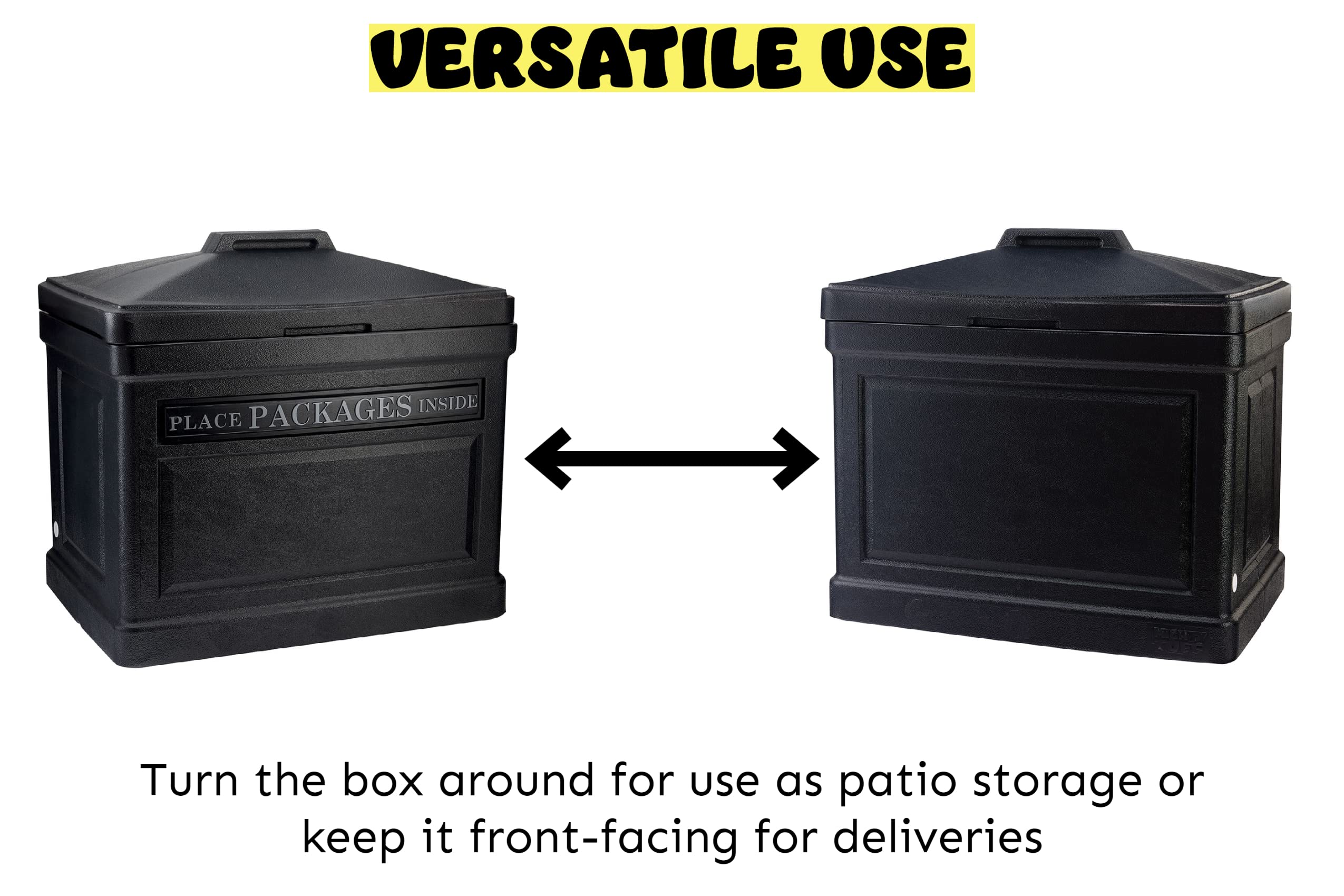 Premium Mighty Tuff Large Package Delivery Box - Heavy Duty Shipping Boxes for Ecommerce, Moving & Storage (12x12x12 in) - Perfect for Amazon FBA, USPS, UPS & FedEx Shipments