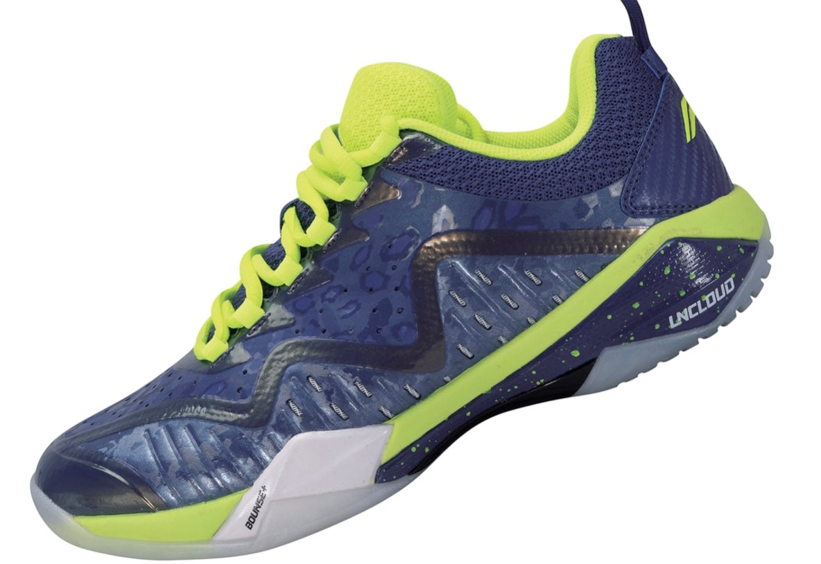 Li Ning Shadow IV Men's Badminton Shoes - Lightweight & Breathable for Indoor Court Sports - Navy/Lime AYAP019-4 - Perfect for Badminton, Squash & Indoor Training