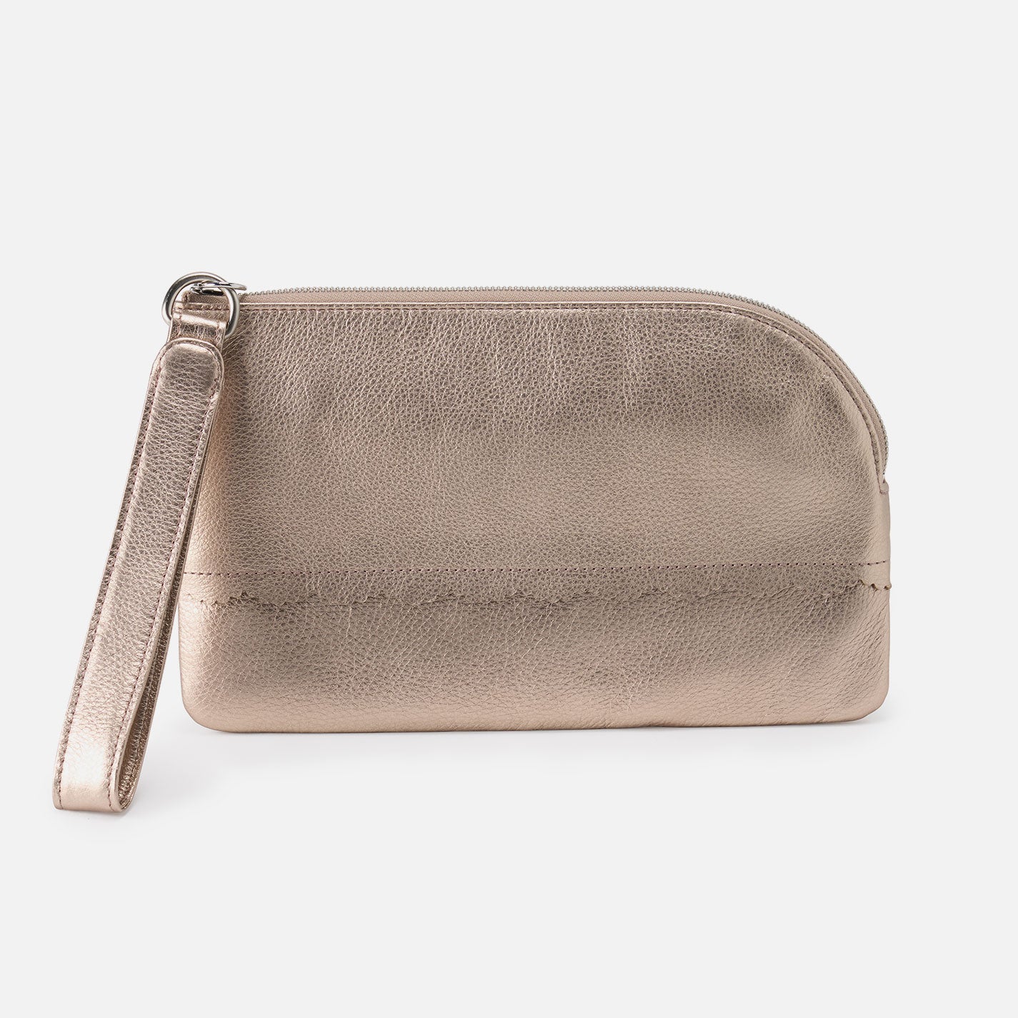 Stylish Tabby Wristlet in Metallic Leather - Cameo Quartz Color | Perfect for Evening Bags & Women's Fashion Accessories