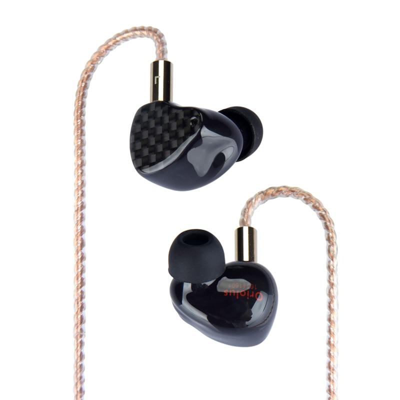 Premium Black Oriolus Earphones with Denmark Sonion BA Driver & 10mm Custom Dynamic Driver - HiFi Sound for Audiophiles, Music Lovers & Studio Monitoring