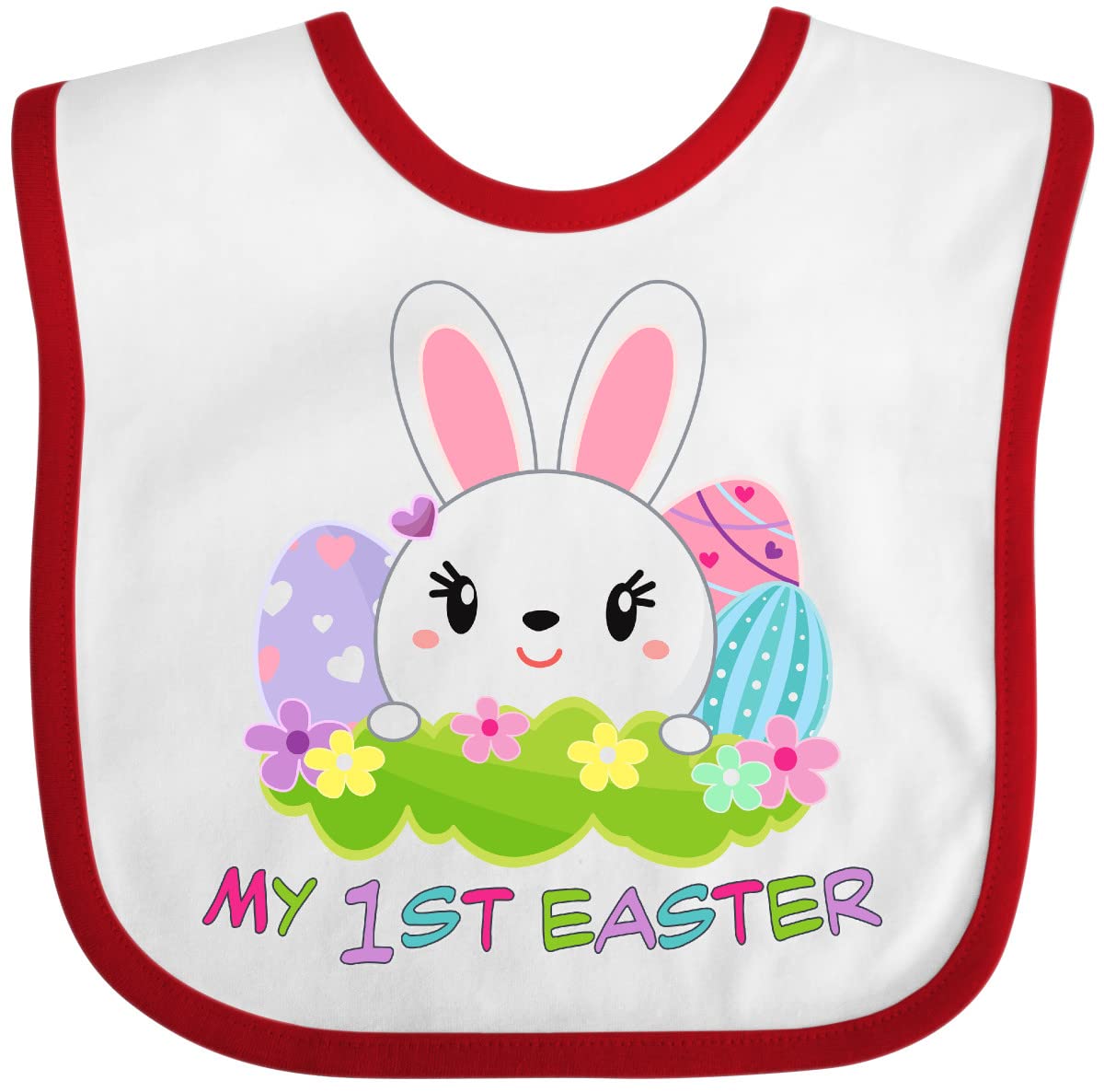 Cute Bunny Easter Baby Bib for Infants - First Easter Gift