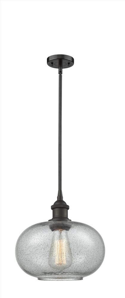 Innovations 516-1S-BK-G247-LED 1 Light Vintage Dimmable LED Pendant Light Fixture in Matte Black - Perfect for Kitchen Island, Dining Room, or Bar Counter Lighting