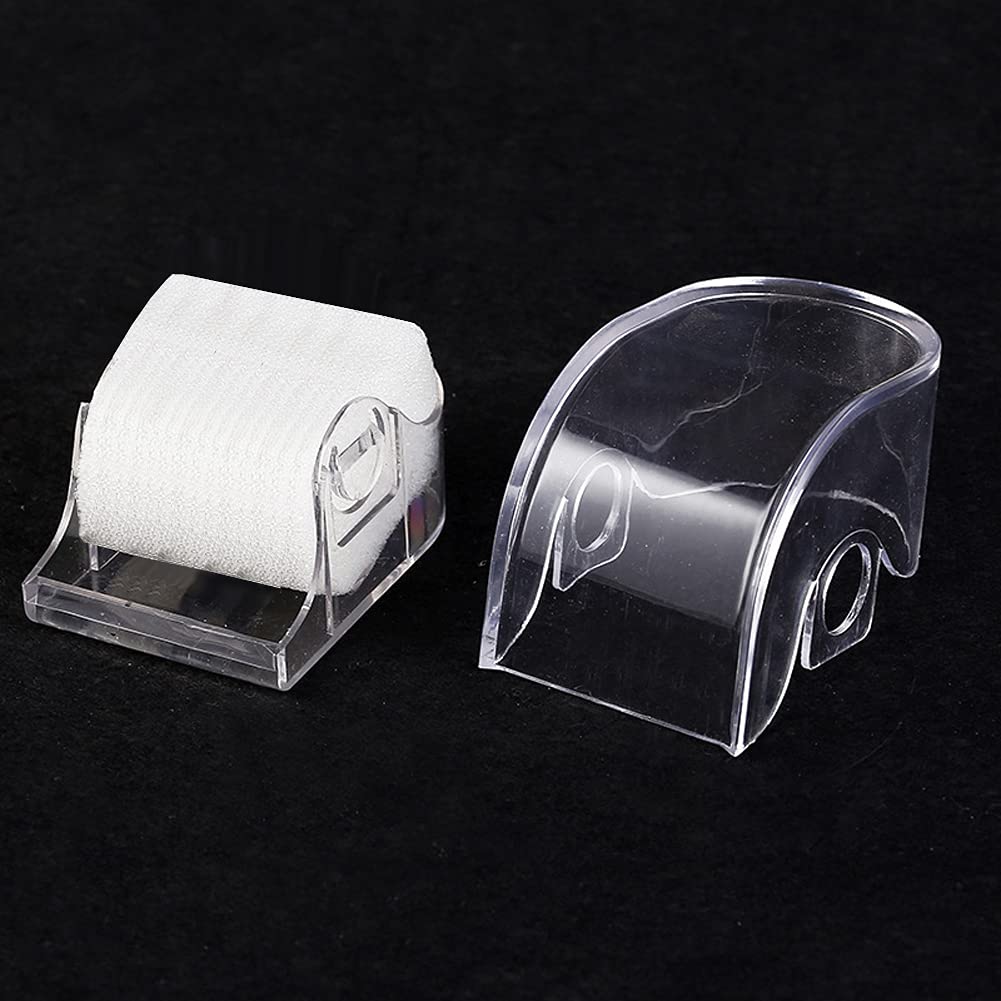 Mollensiuer 1-Piece Clear Plastic Single Grid Wrist Watch Box with Sponge Jewelry Bracelet Display Case - Travel Watch Storage Organizer for Men & Women - Perfect for Home, Retail Store, and Travel Accessories Organization