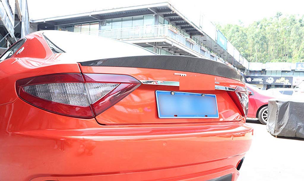 Premium Carbon Fiber Rear Trunk Spoiler for Maserati GranTurismo GT/GTS 2009-2017 - High Performance Aero Wing - Enhances Style & Downforce - Perfect for Racing & Street Driving