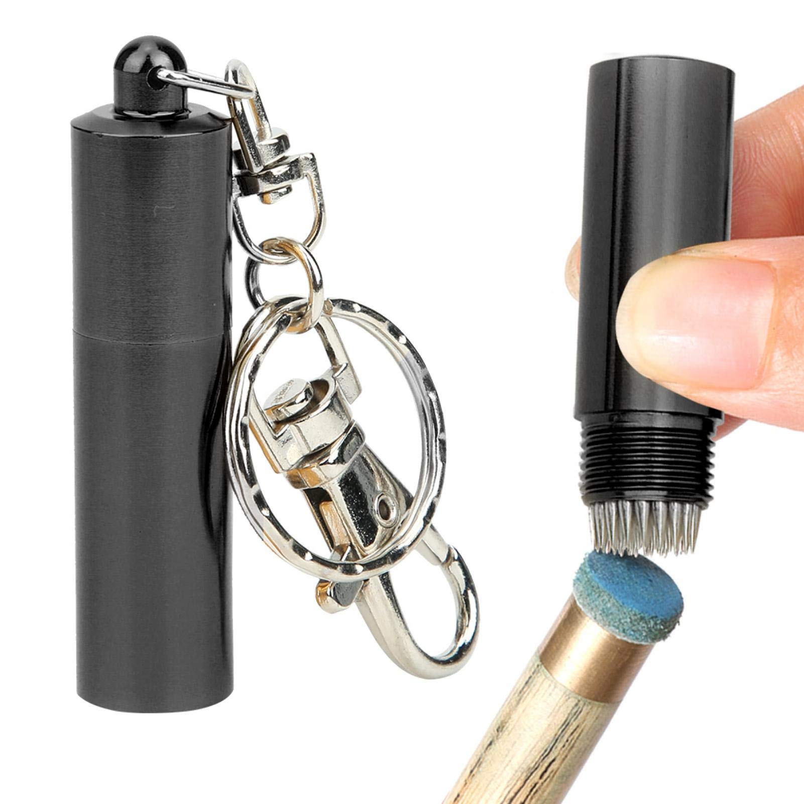Alomejor Billiard Cue Tip Tool - Professional Pool & Snooker Stick Shaper, Cue Tip Pick, Pricker & Trimmer Repair Kit - Perfect for Pool Cue Maintenance & Accessories - Ideal for Home Game Rooms & Professional Billiard Clubs