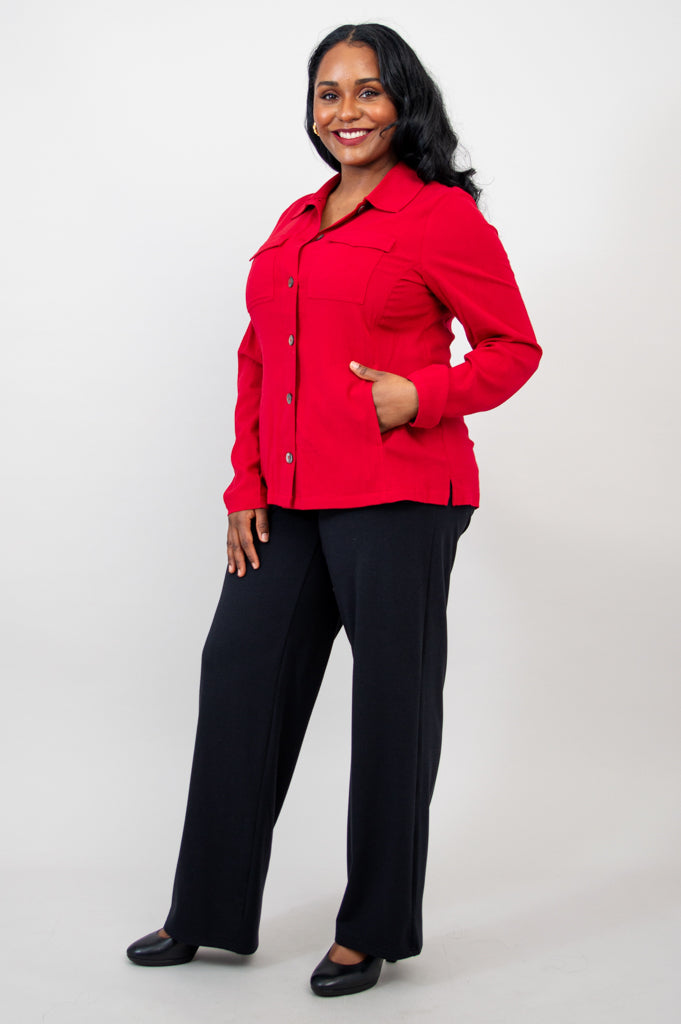 Lauren Jacket - Soft Linen Bamboo Fabric for Women | Perfect for Casual Outings & Office Wear